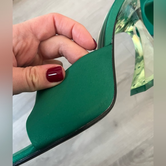 Emerald green Zara heels - Picture 4 of 10